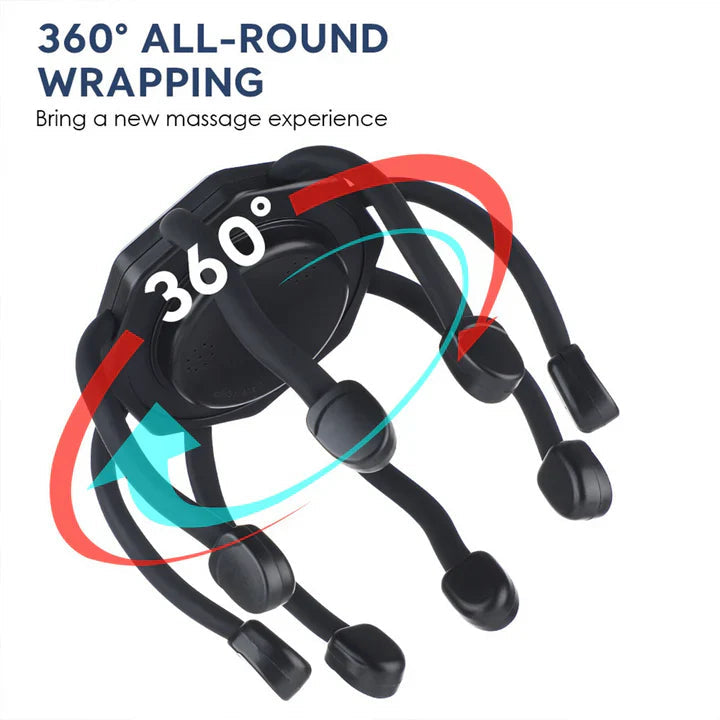 Relaxation massage device for the head
