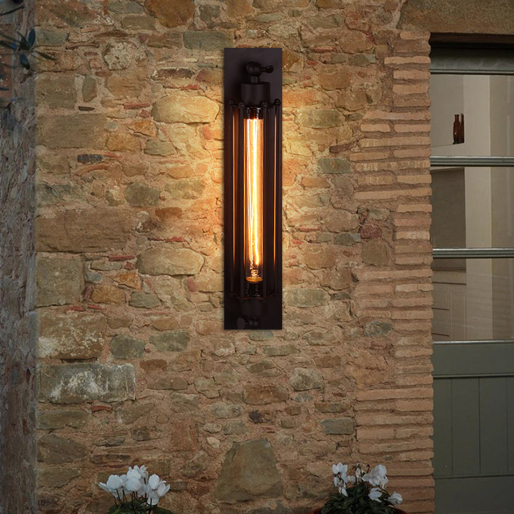 Wall light vintage industrial iron sconce