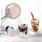 Cute Cat Paw Glass Cup