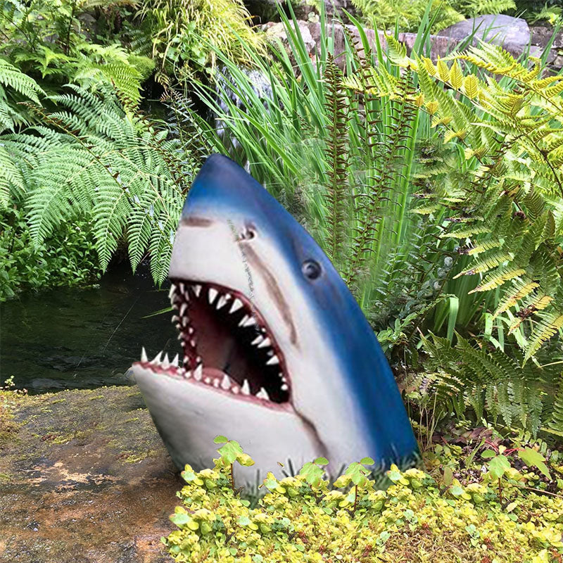Garden Art Shark Figure Decoration