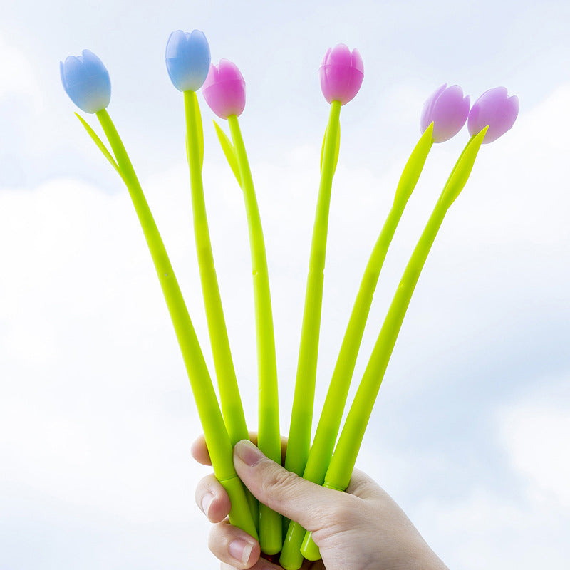 Color changing tulip ballpoint pens