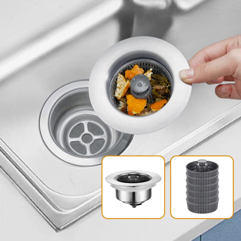 Kitchen sink odor filter