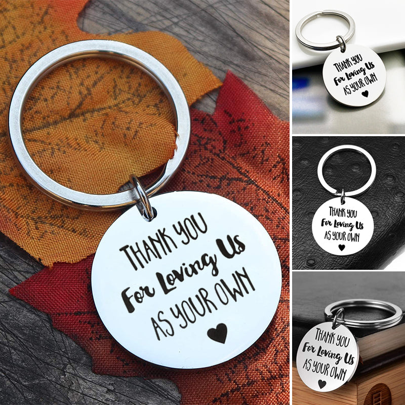 Thank you for loving us Stainless Steel Keychain