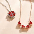 Four-leaf clover necklace for women