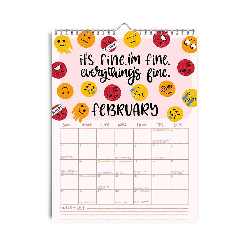 HERE WE GO AGAIN DAMN IT 2025 CALENDAR