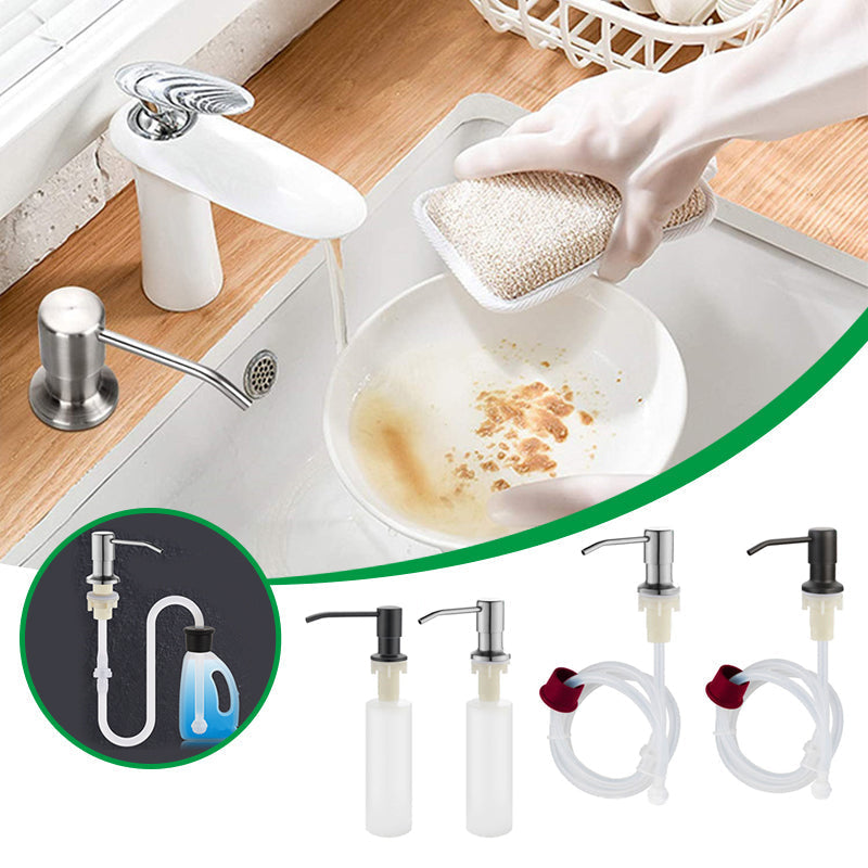 304 Stainless Steel Kitchen Sink Soap Dispenser with Extension Tube