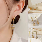 Fashionable Diamond Water Drop Earrings