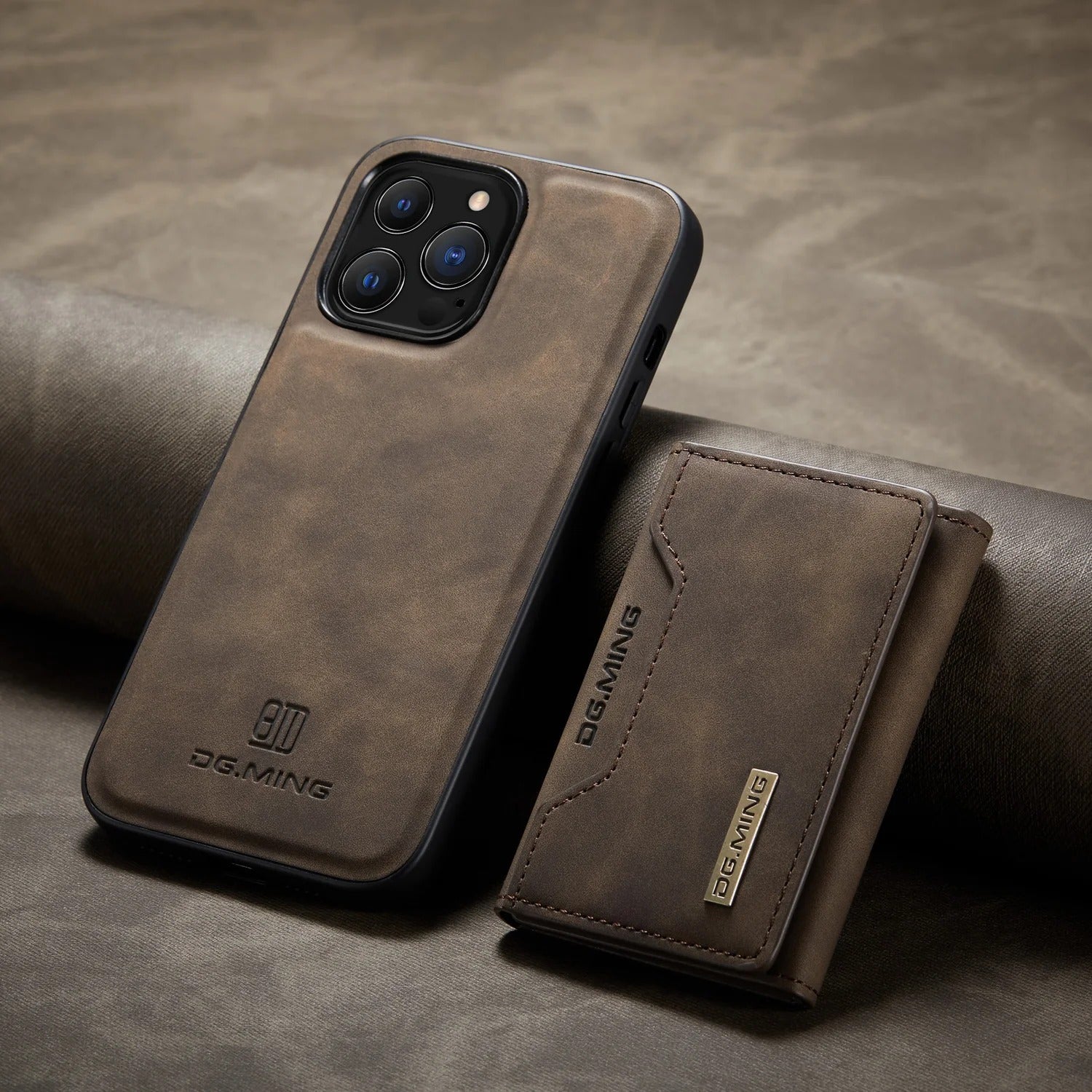 2 in 1 detachable leather wallet case for iPhone