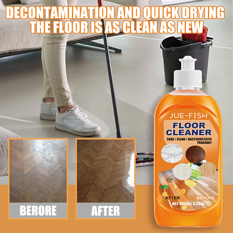 High-performance decontamination floor cleaner
