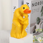 New funny thinker middle-finger duck