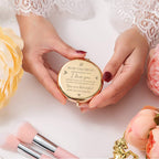 I love you compact mirror