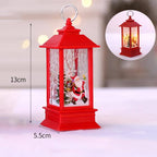 LED illuminated rotating Christmas lantern