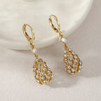 Fashionable Diamond Water Drop Earrings