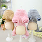 Fleece Pet Elastic Overall with Leash Ring