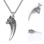 Wolf's Head Necklace made of Titanium Steel