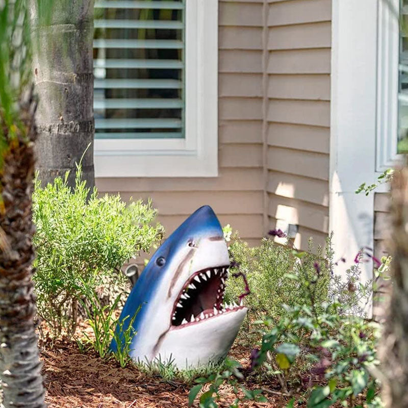 Garden Art Shark Figure Decoration