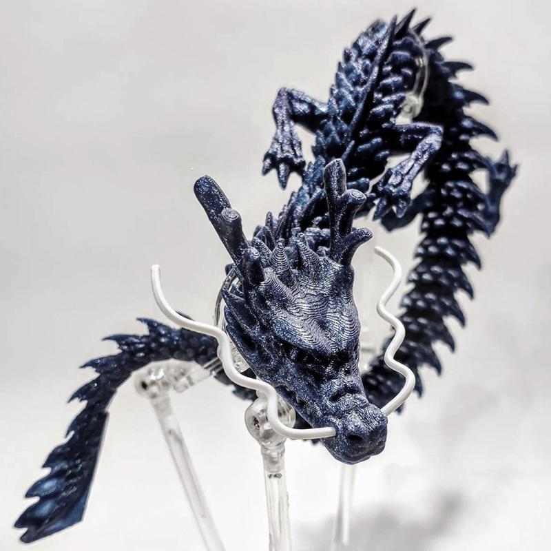 3D-printed posable dragon
