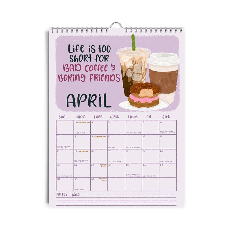 HERE WE GO AGAIN DAMN IT 2025 CALENDAR