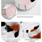 Cute Cat Paw Glass Cup