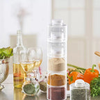Transparent Spice Jar Set (6 PIECES/SET)