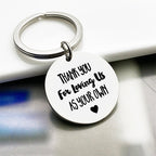 Thank you for loving us Stainless Steel Keychain