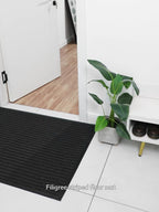 All-Season Weatherproof Doormat – Abrasion-Resistant Striped Doormat, Non-Slip, Stain and Fade Resistant, Low Profile Mat for Indoor and Outdoor