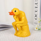 New funny thinker middle-finger duck
