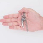 Wolf's Head Necklace made of Titanium Steel