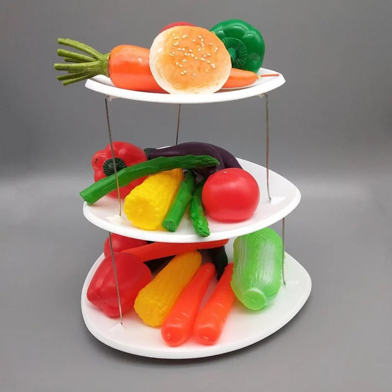 Foldable Party Tray, 3-Tier
