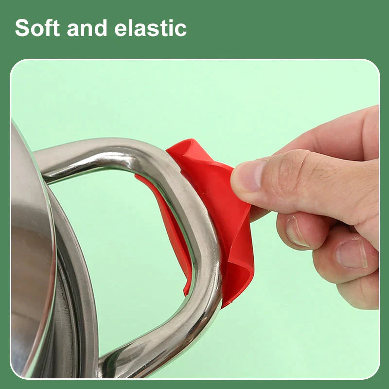 Silicone Anti-Scald Pot Cover Handle