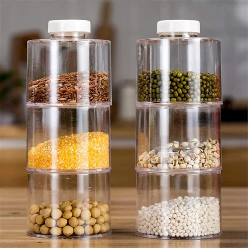 Transparent Spice Jar Set (6 PIECES/SET)