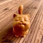 Small cute wooden cat