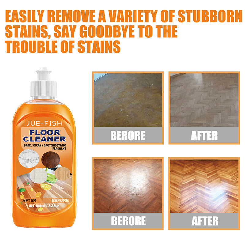 High-performance decontamination floor cleaner