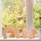 Wood Decoration Easter Scene