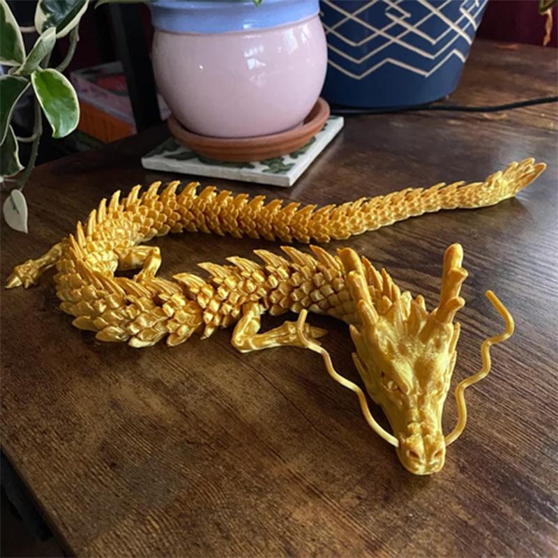 3D-printed posable dragon