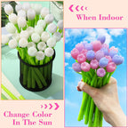 Color changing tulip ballpoint pens