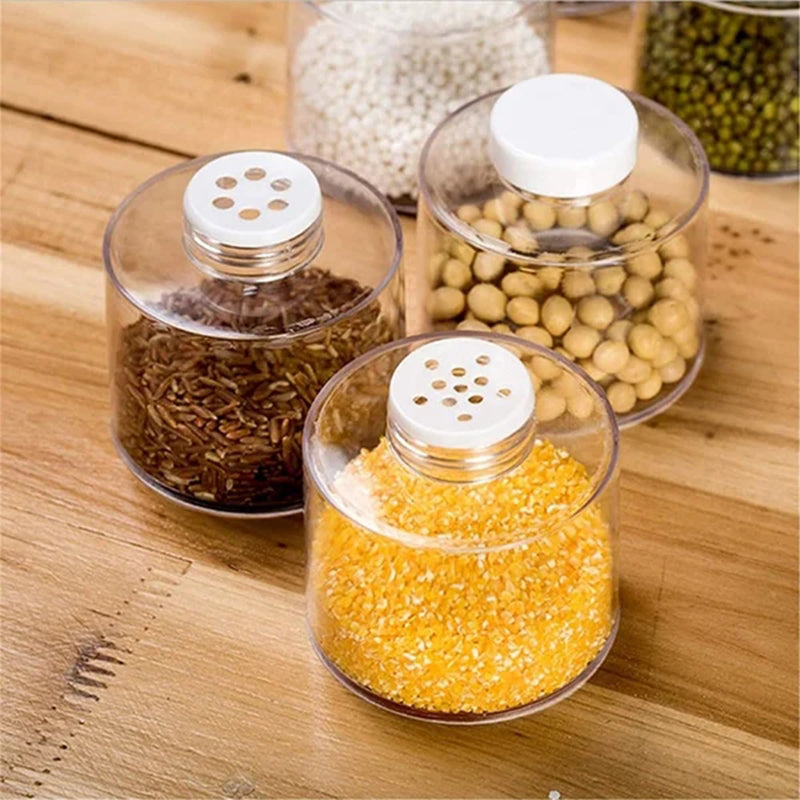 Transparent Spice Jar Set (6 PIECES/SET)
