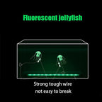 Fish tank landscape simulation transparent fluorescent jellyfish