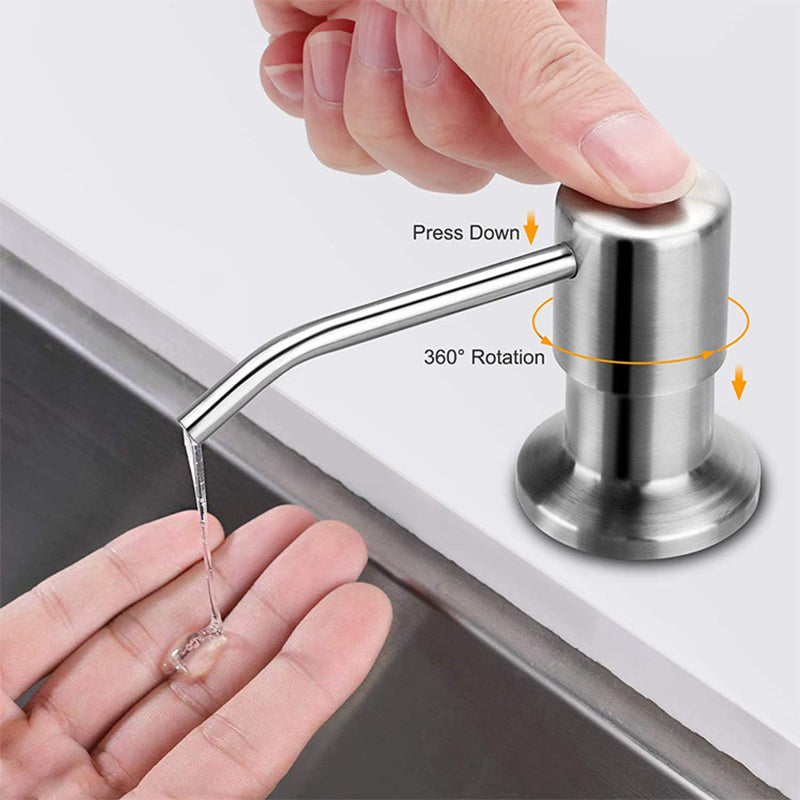304 Stainless Steel Kitchen Sink Soap Dispenser with Extension Tube