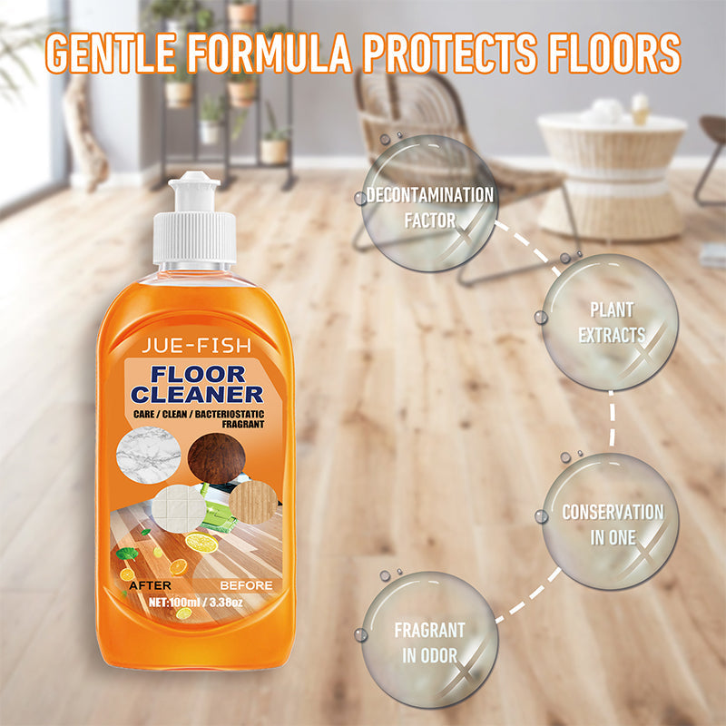 High-performance decontamination floor cleaner