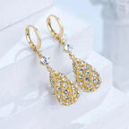 Fashionable Diamond Water Drop Earrings