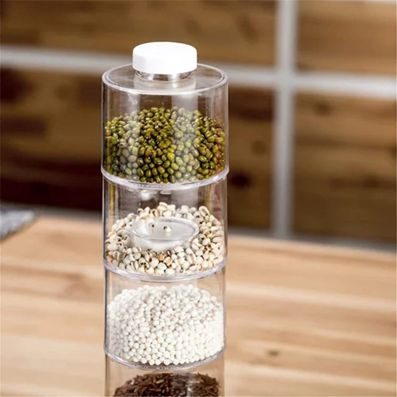 Transparent Spice Jar Set (6 PIECES/SET)