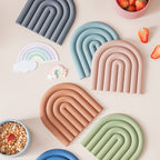 Rainbow Silicone Table Mat Coaster
