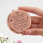 I love you compact mirror