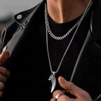 Wolf's Head Necklace made of Titanium Steel