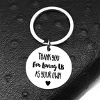 Thank you for loving us Stainless Steel Keychain