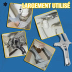 Multifunctional bathroom key tool