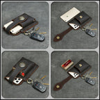 Multifunctional leather phone case