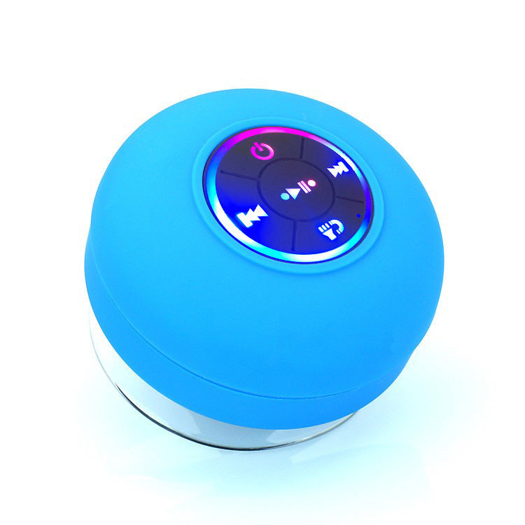 Mini Bluetooth Shower Speaker with LED Light