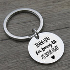 Thank you for loving us Stainless Steel Keychain